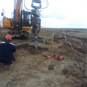 Погружение свай на объекте ПОЖ Депо УПН ТПУ
